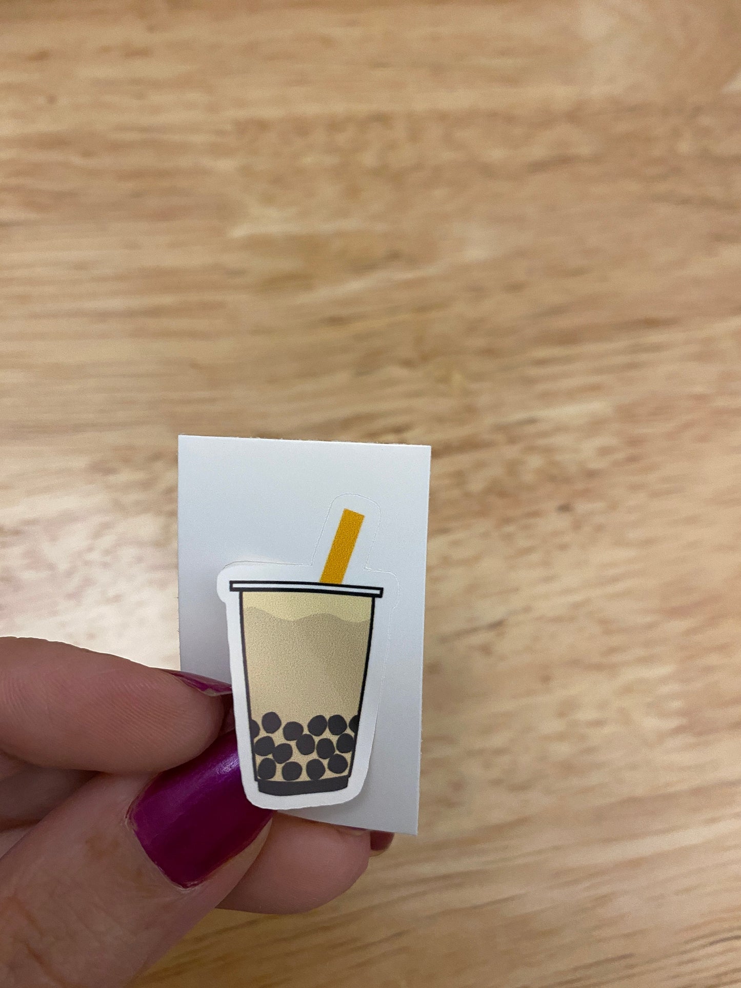 Coconut Boba Sticker, Boba Tea Sticker, Cute Bobba Tea Sticker, Tea Boba Cup Sticker, Teacup Sticker