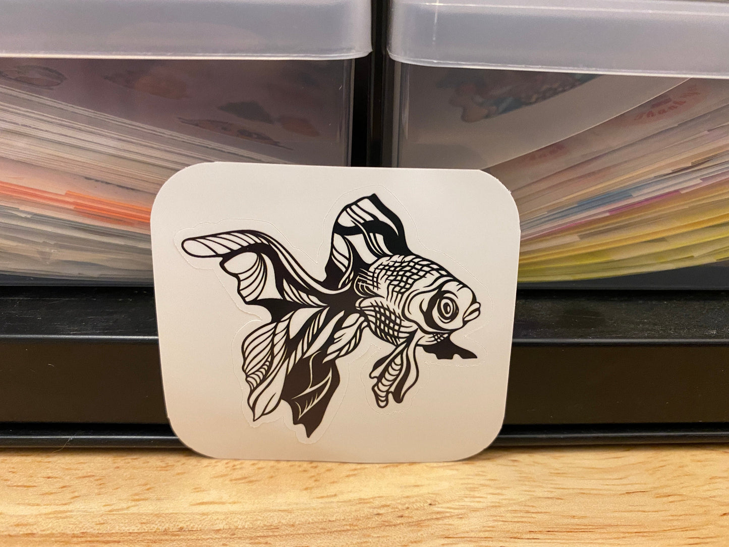 Fancy tail Goldfish Sticker