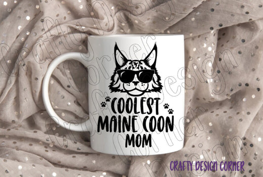 Coolest Maine Coon Mom mug, Cat Mug