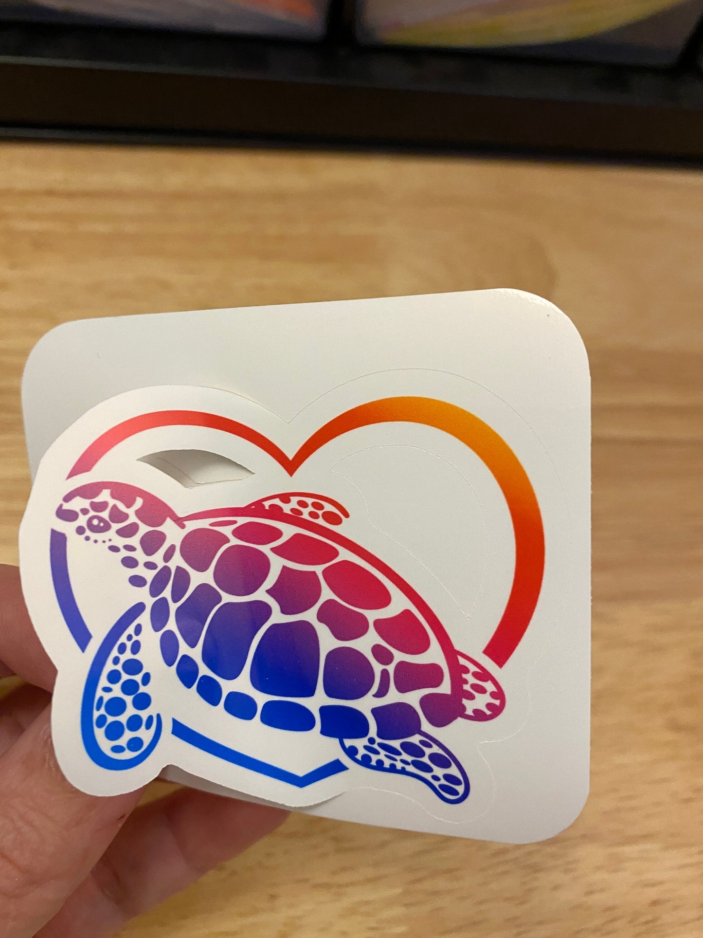 Rainbow Sea Turtle Sticker