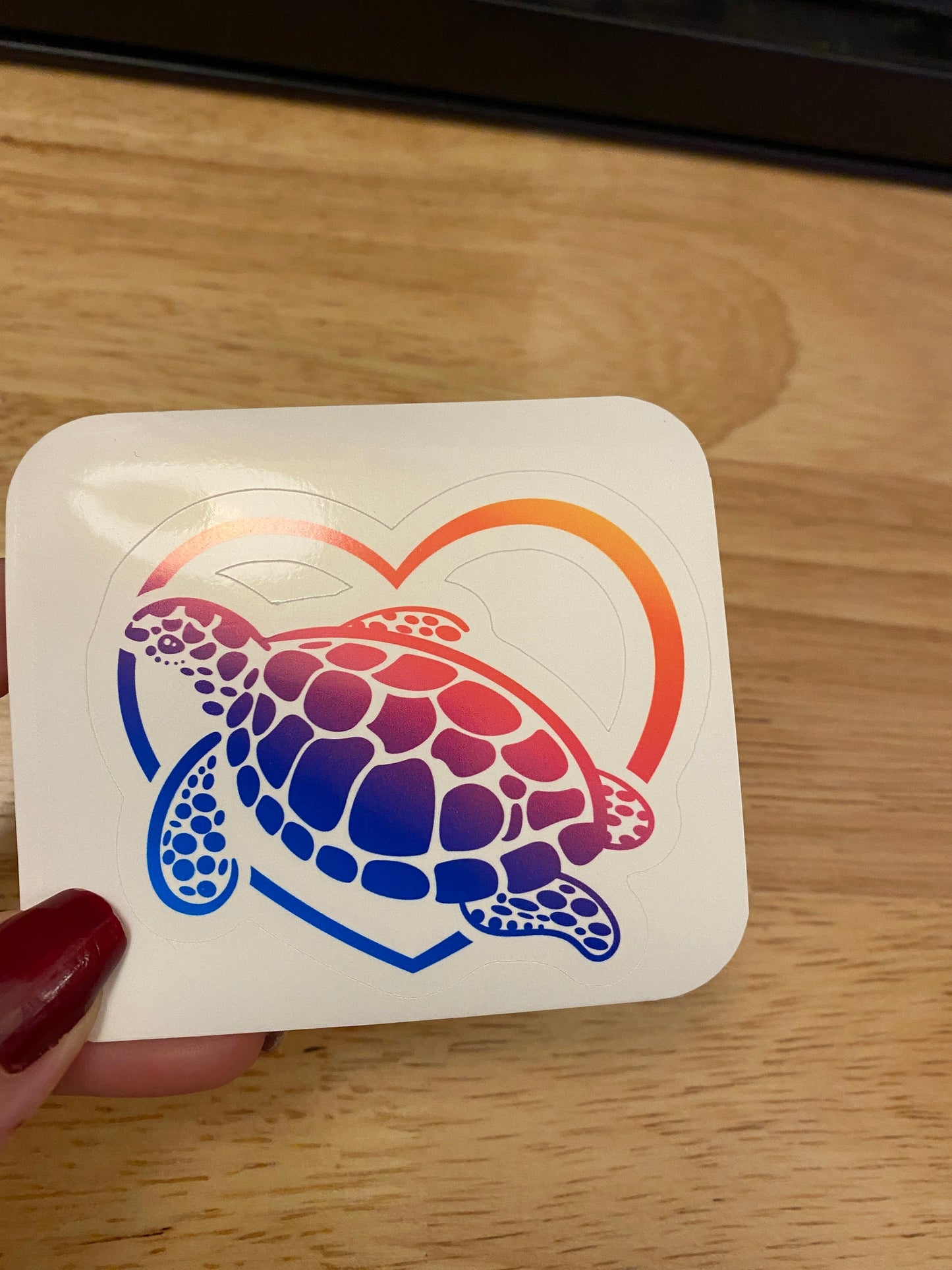 Rainbow Sea Turtle Sticker