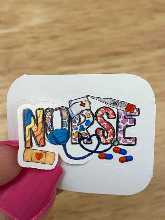 Nurse Sticker, Medical STICKER, Cute Medical Design Sticker, Nurse Laptop sticker, Love my Nurse Sticker