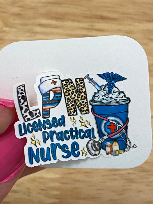 LPN Sticker, Nurse Sticker, Medical STICKER, Cute Medical Design Sticker, Love my Nurse Sticker, Licensed Practical Nurse Sticker