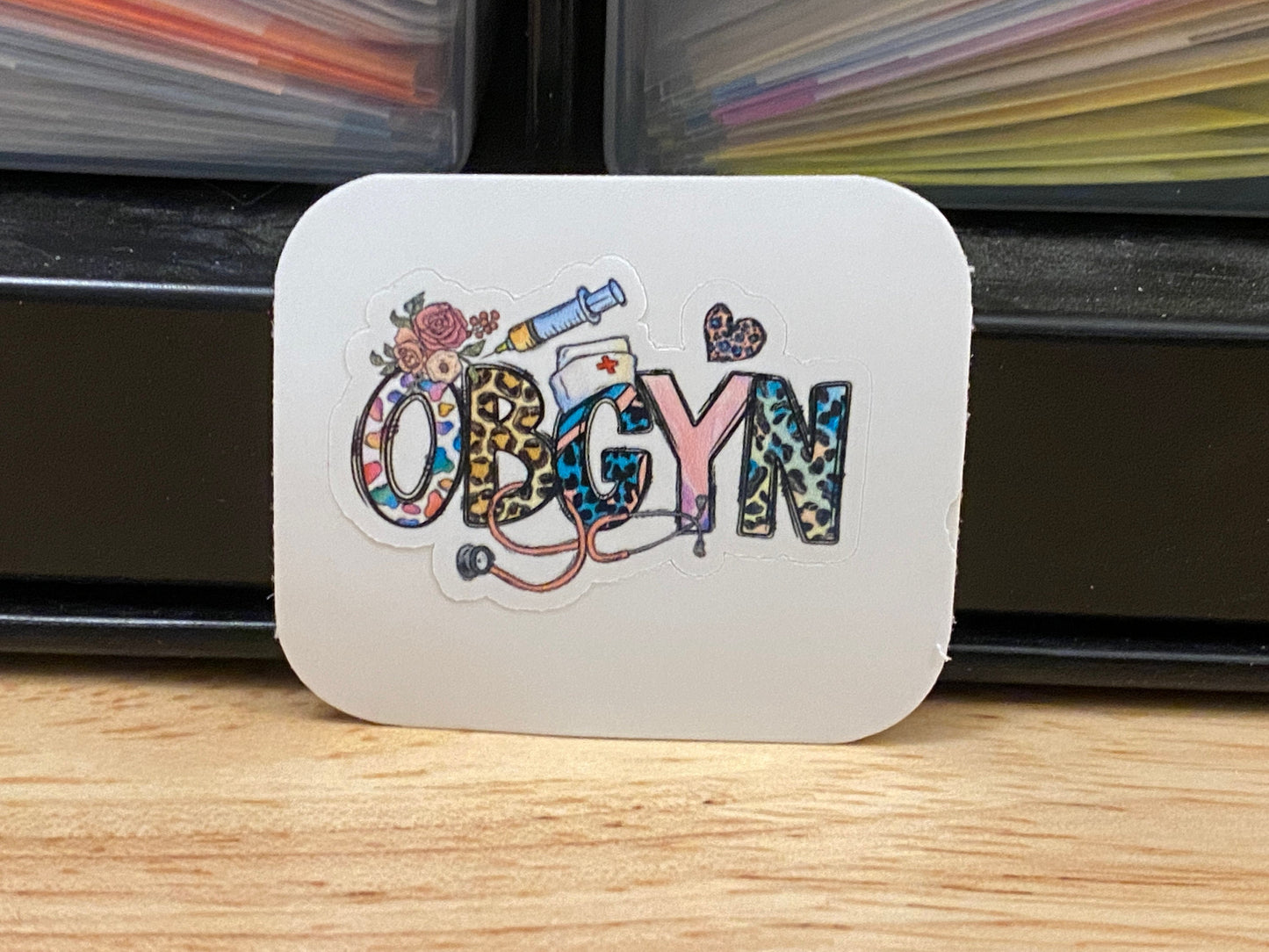 OBGYN Sticker, Obstetrics and Gynecology Sticker, Medical STICKER, Cute Medical Design Sticker, Doctor OB Sticker