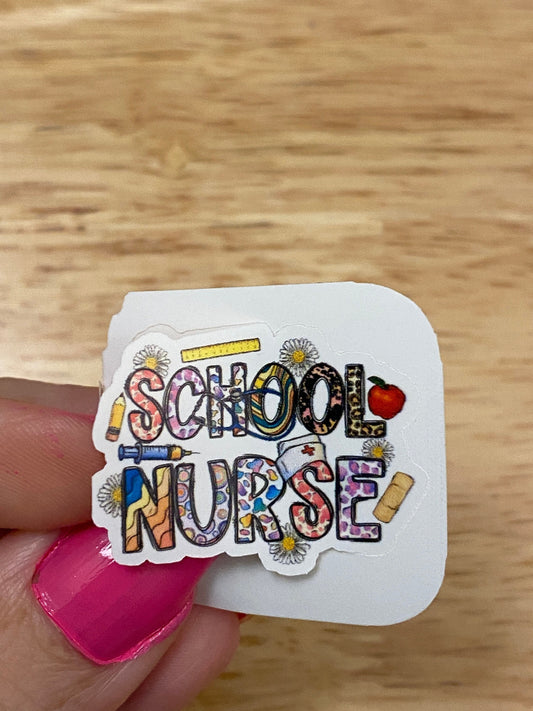 School Nurse Sticker, Nurse School Sticker, Medical STICKER, Cute Medical Design Sticker, school nurse sticker