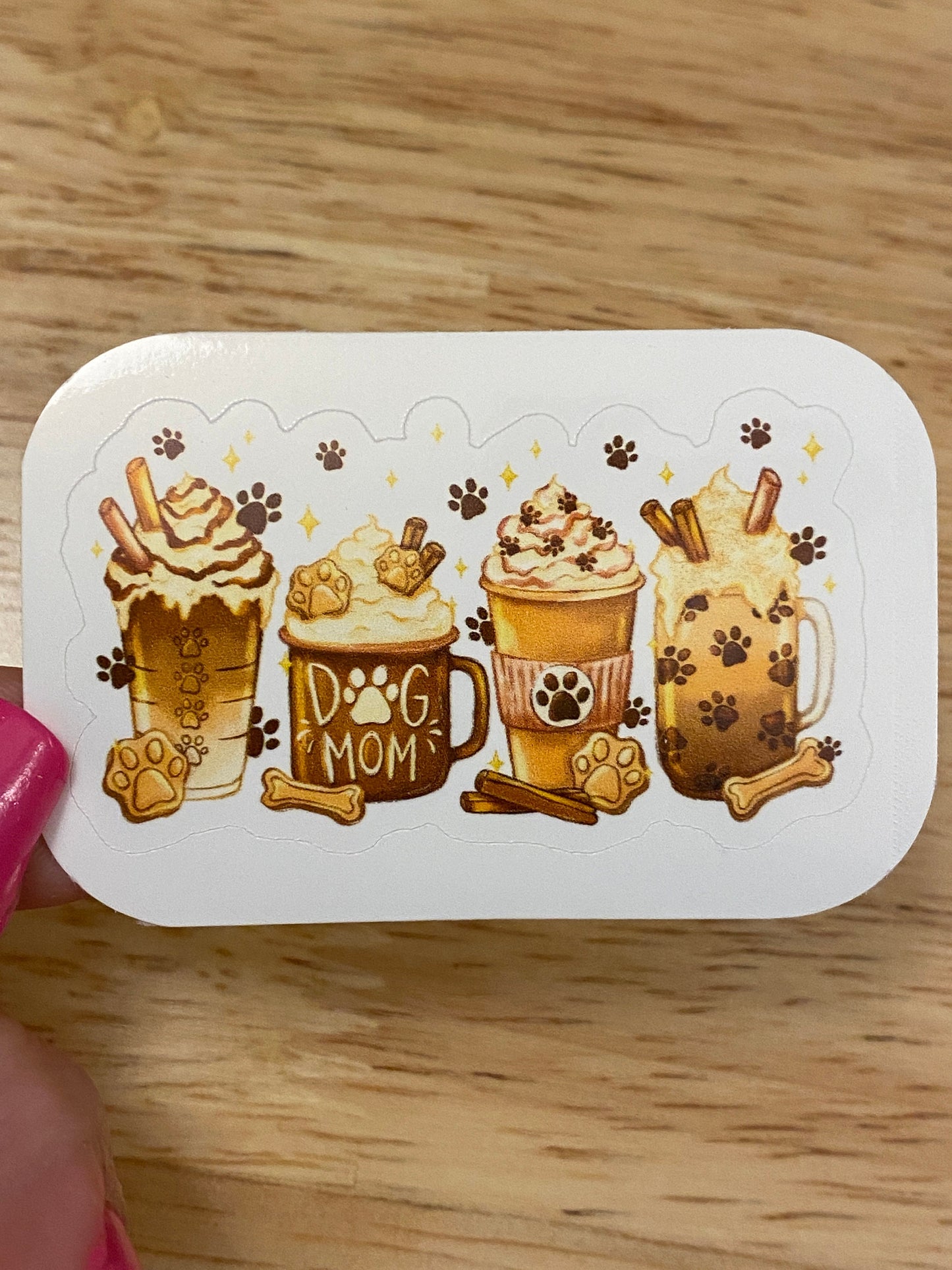 Dog Mom Coffee Sticker Lineup, Cute Coffee sticker, Coffee Cup, Drink Coffee, Mom Dog Coffee sticker