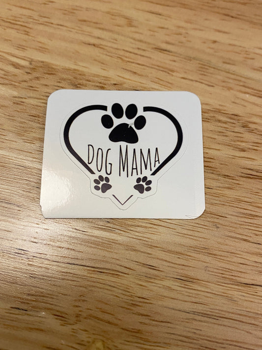 Heart Dog Mama Sticker