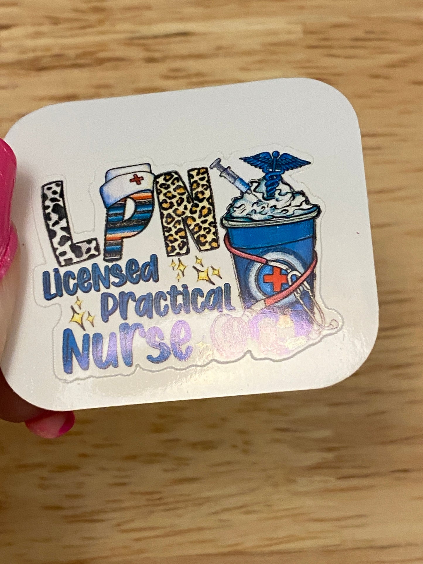 LPN Sticker, Nurse Sticker, Medical STICKER, Cute Medical Design Sticker, Love my Nurse Sticker, Licensed Practical Nurse Sticker