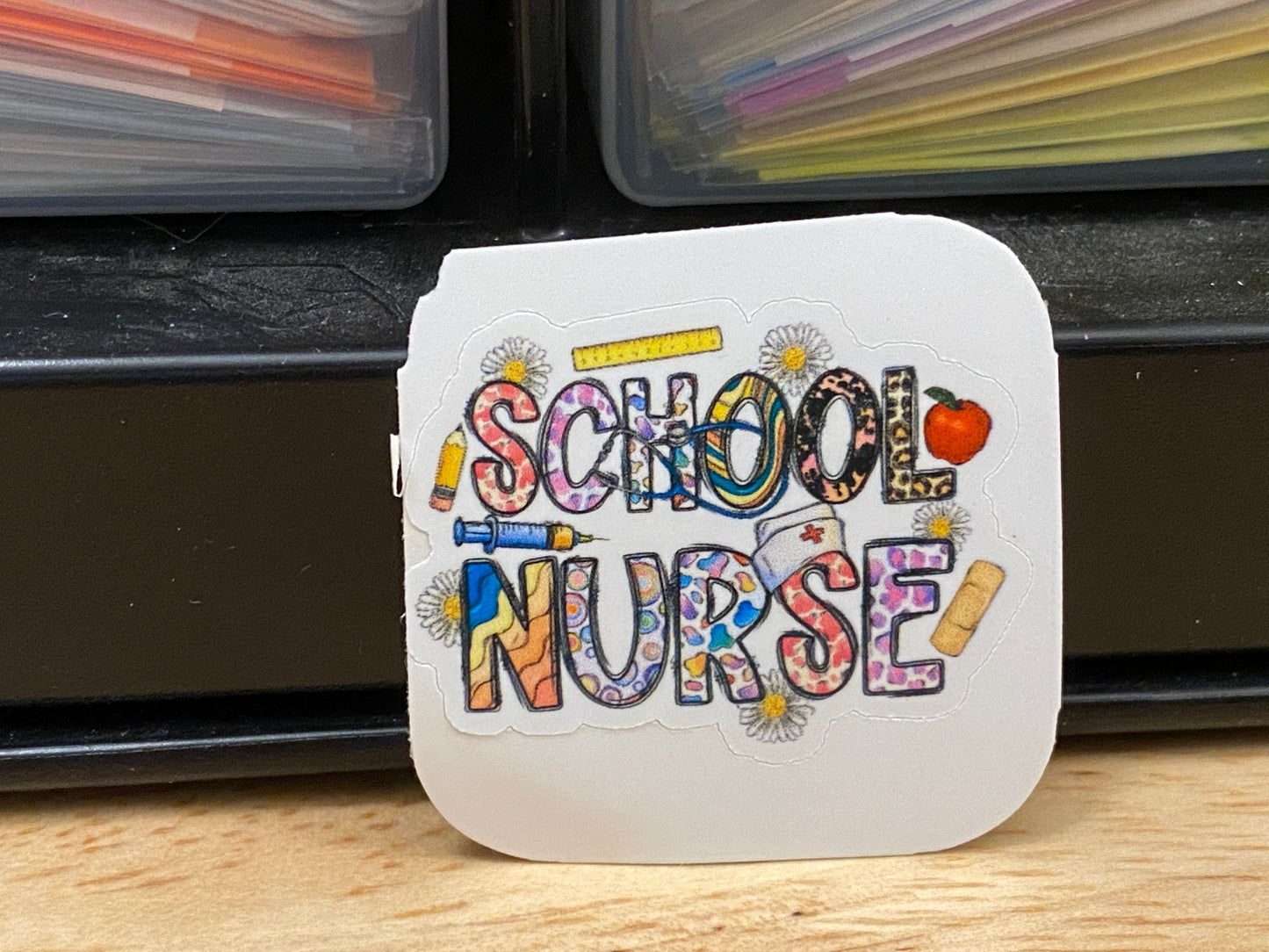 School Nurse Sticker, Nurse School Sticker, Medical STICKER, Cute Medical Design Sticker, school nurse sticker