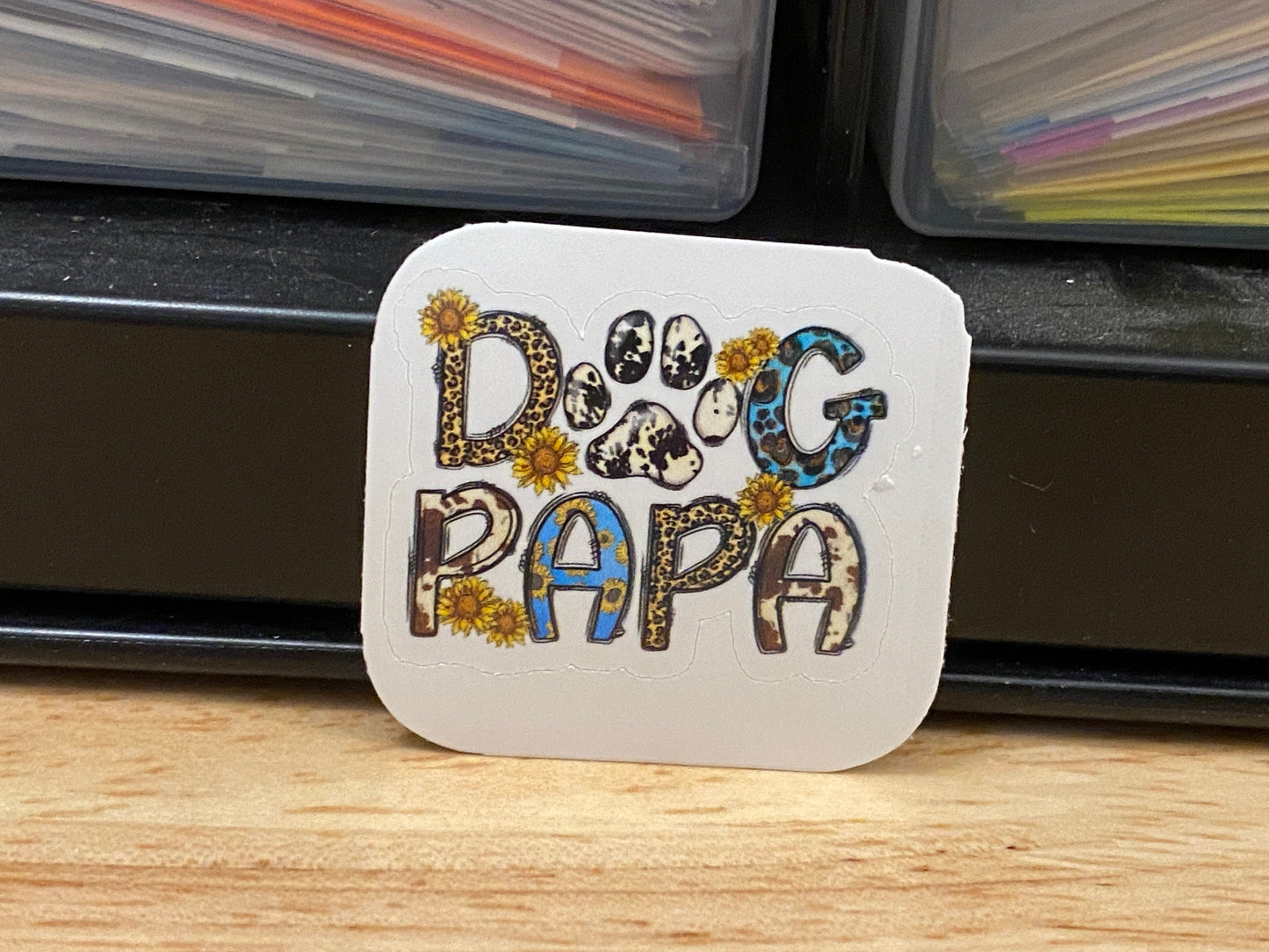 Dog Papa Sticker, Papa Sticker, Dog Dad Sticker, dog sticker