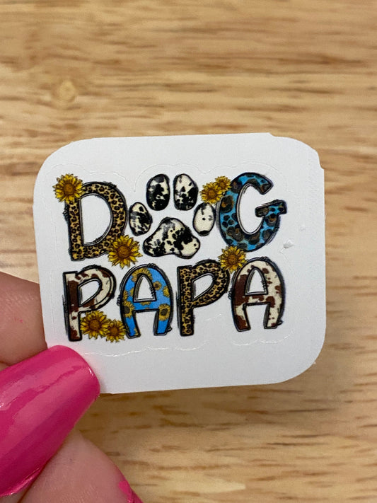 Dog Papa Sticker, Papa Sticker, Dog Dad Sticker, dog sticker