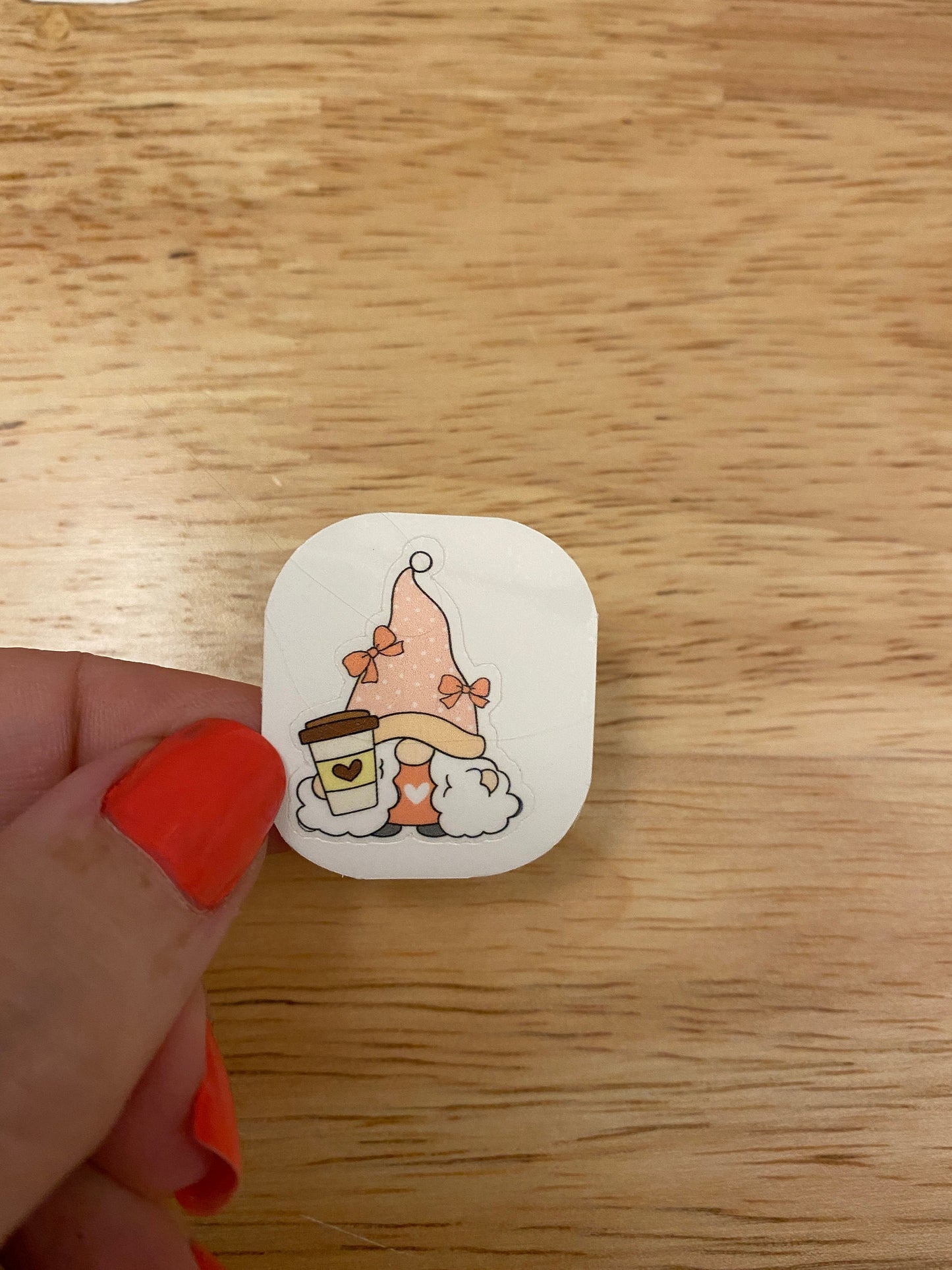 Gnome with Coffee Sticker