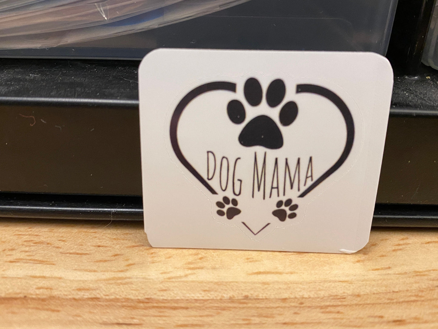Heart Dog Mama Sticker
