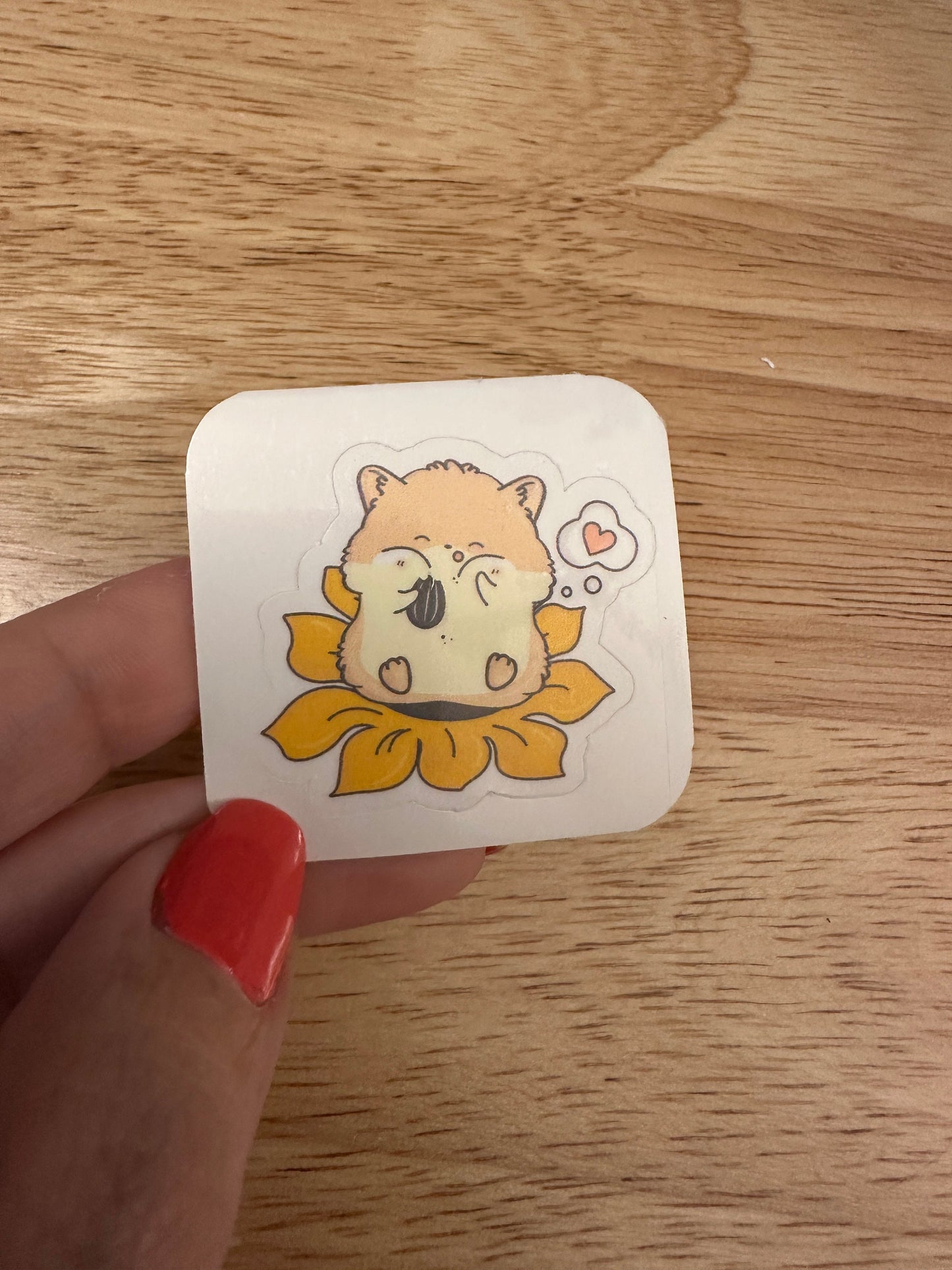 Sunflower Hamster Sticker