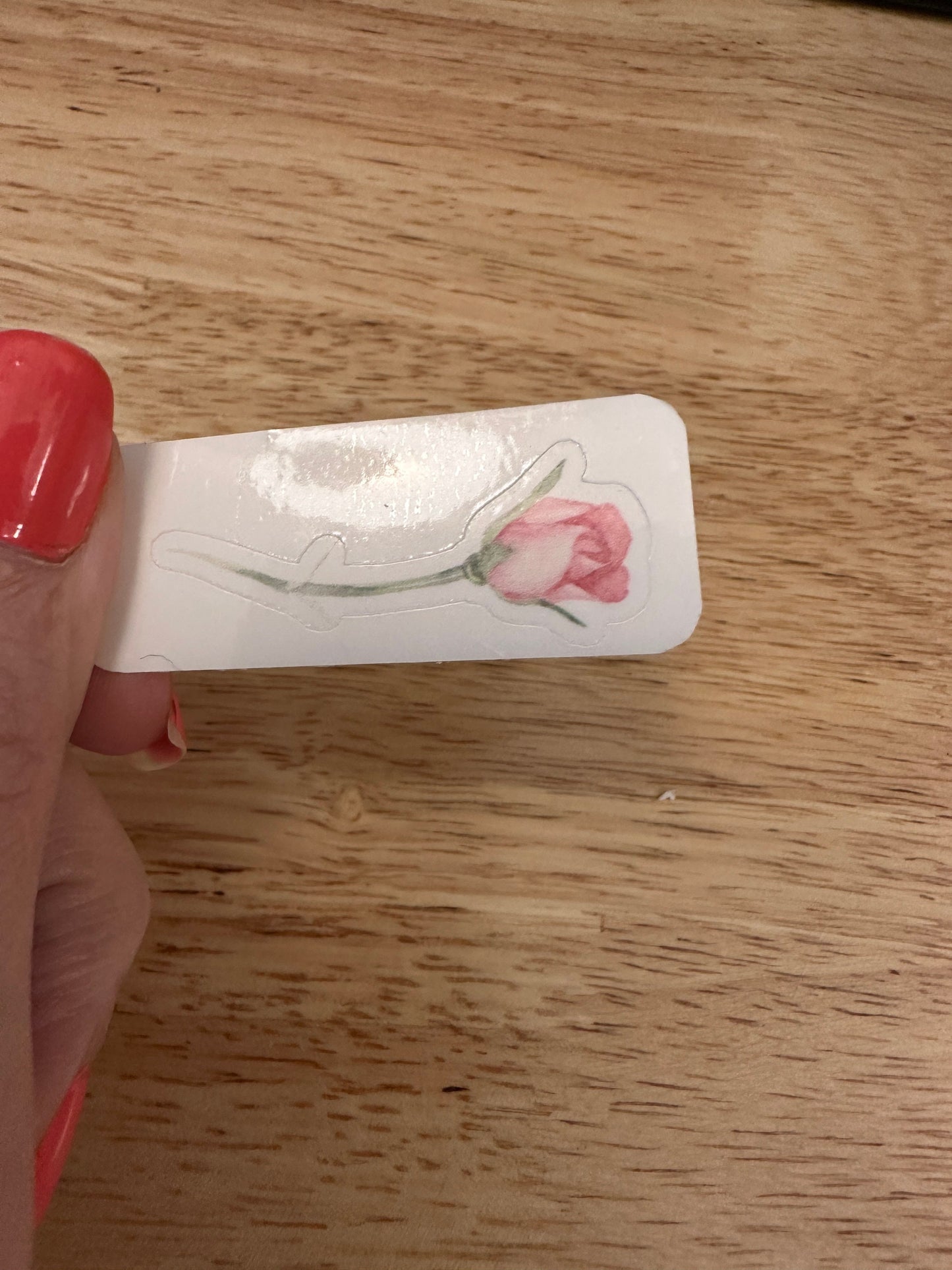 Stemmed Rose Sticker