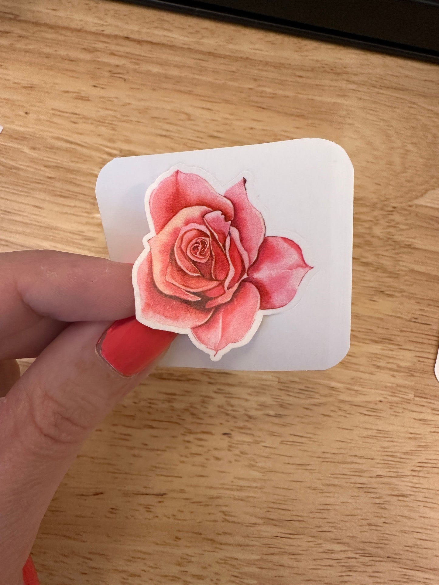 Single Rose Sticker