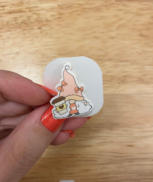 Gnome with Coffee Sticker