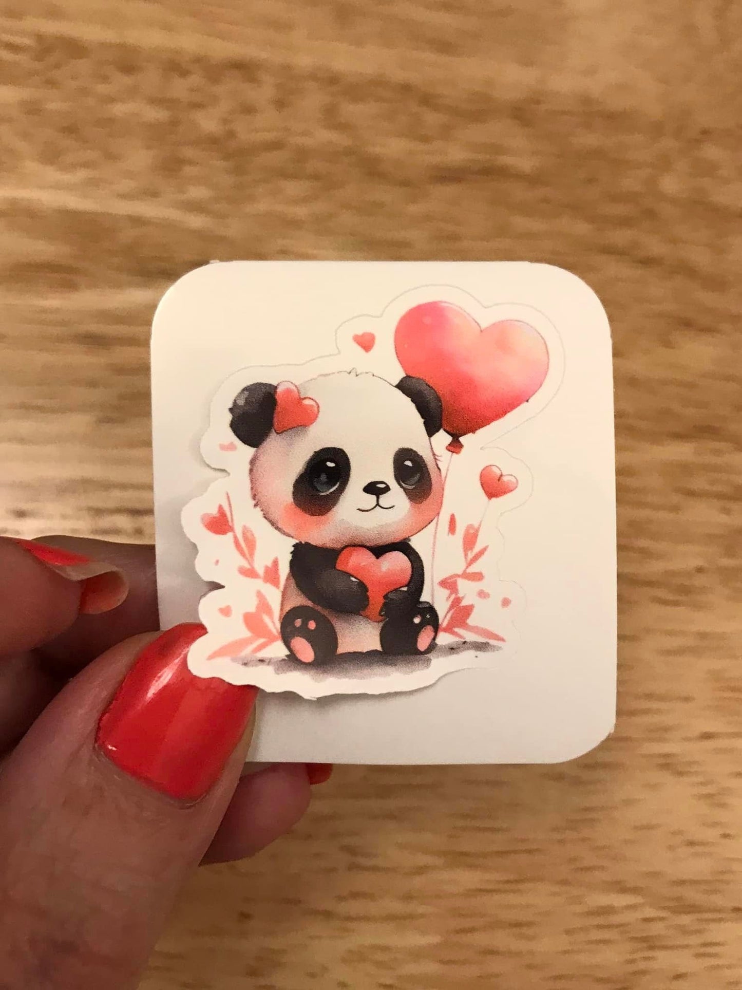 Valentine Panda Sticker