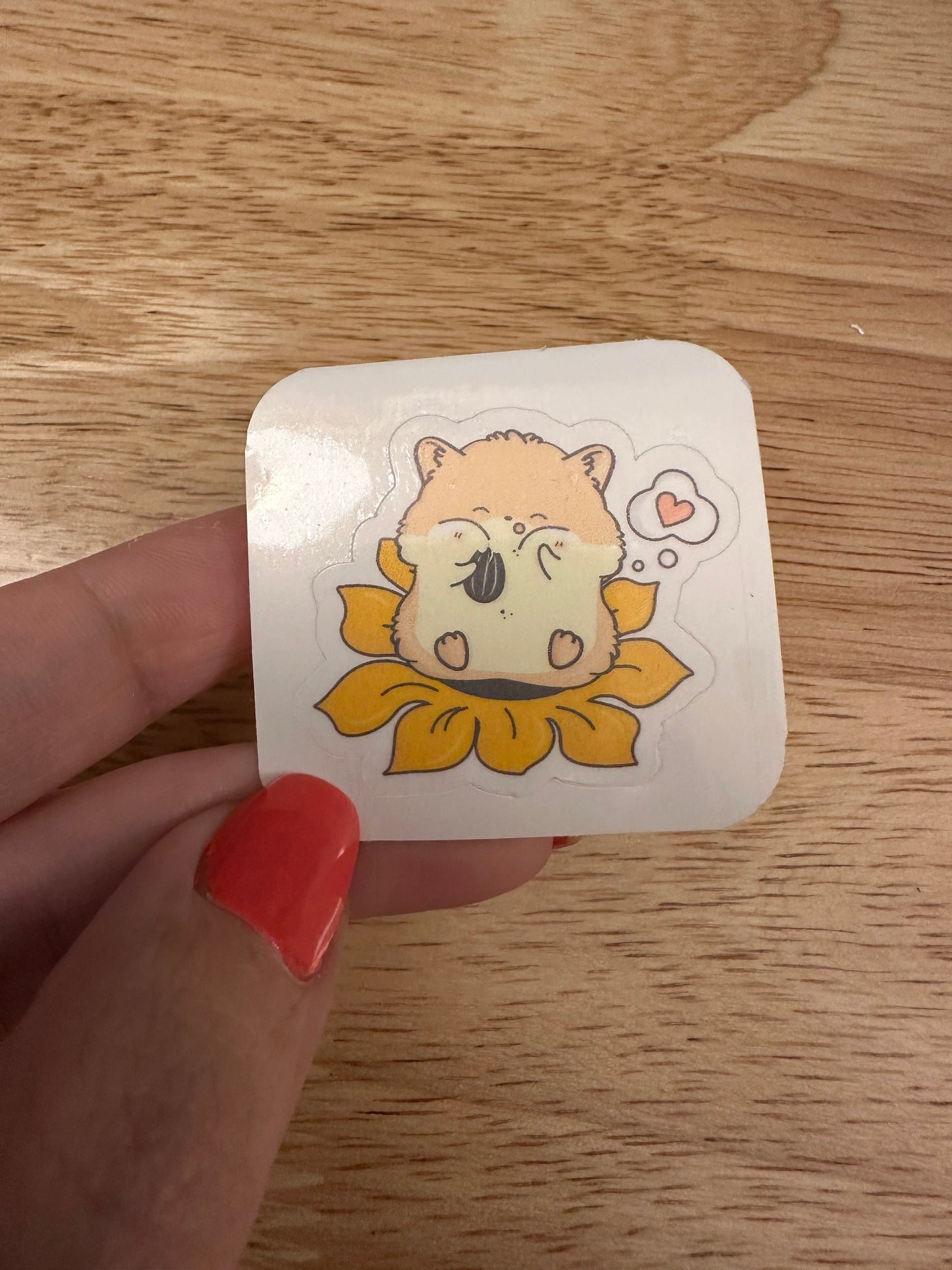 Sunflower Hamster Sticker