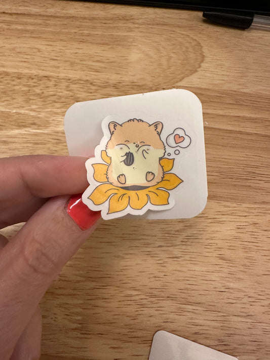 Sunflower Hamster Sticker