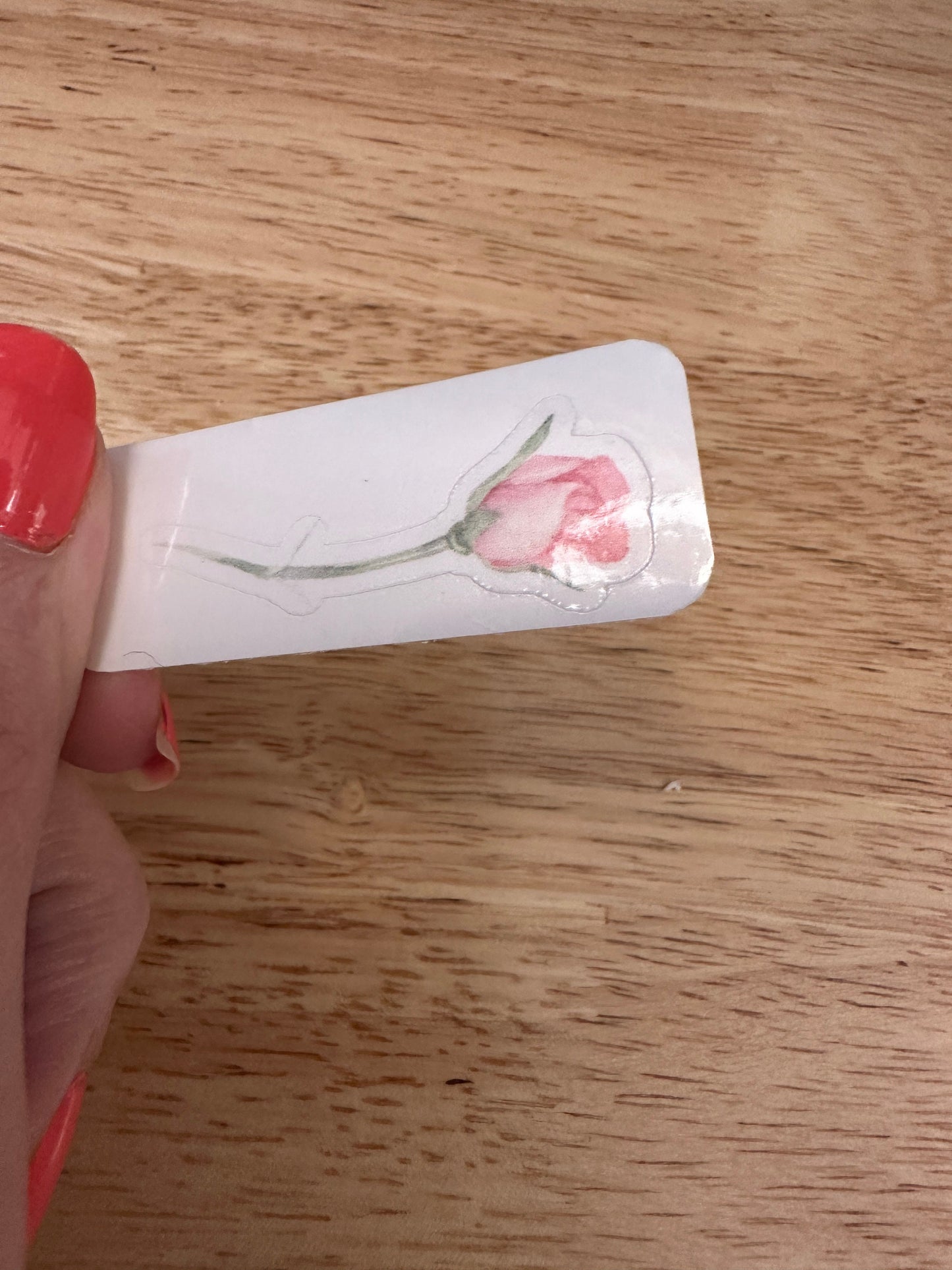 Stemmed Rose Sticker