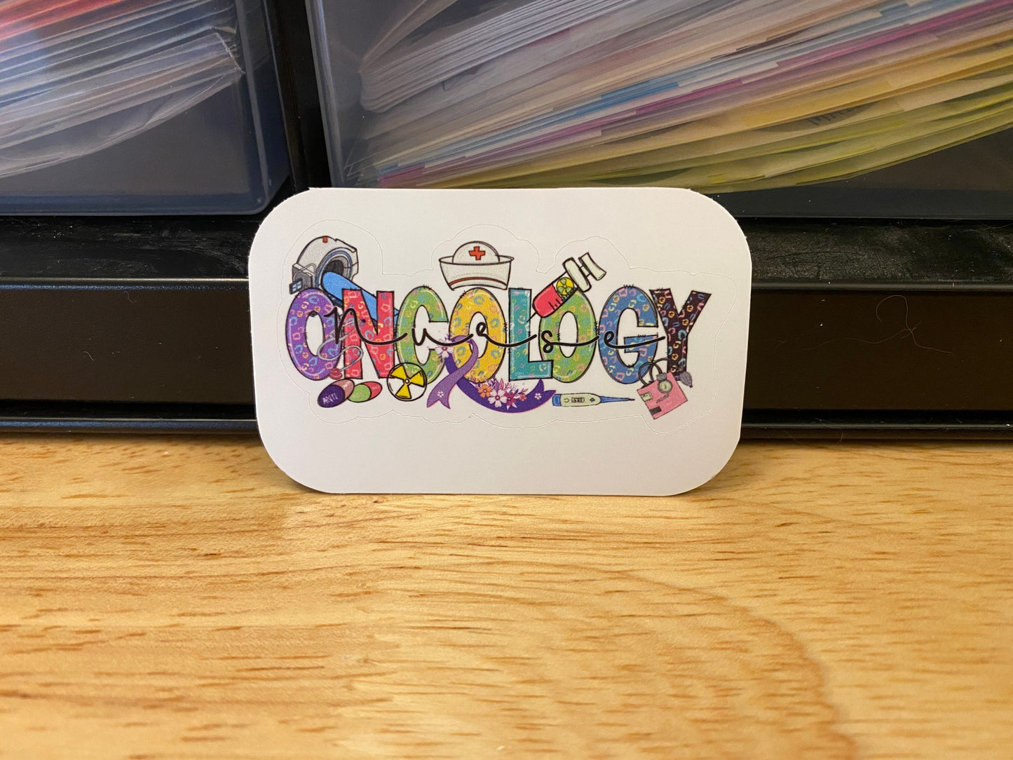 Oncology Nurse Sticker, Nurse Sticker, Medical STICKER, Cute Medical Design Sticker