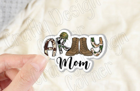 Army Mom STICKER, Military Boots sticker, Laptop sticker, Army sticker, military sticker, Military mom sticker