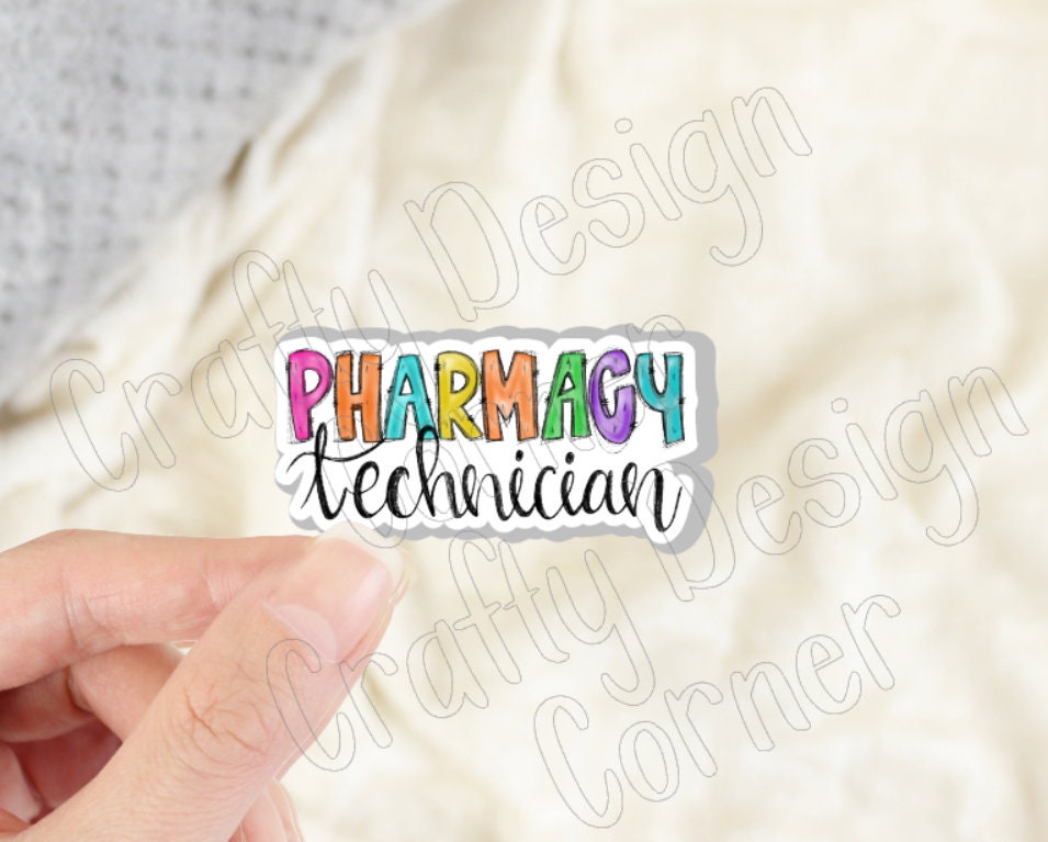 Pharmacy Technician Sticker, Medical STICKER , Cute Medical Design Sticker
