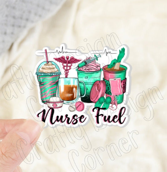 Nurse Fuel Sticker, Medical STICKER, Cute Medical Design Sticker, Nurse Laptop sticker, Nurse Sticker, Cute medical nurse sticker