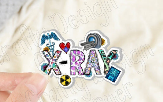 X Ray Tech Sticker, Radiology Technician Sticker, Medical STICKER, Cute Medical Design Sticker