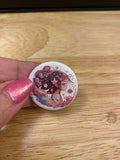 Girl with Stars in hair Button Pin, pretty girl pin button Birthday Girl Design, Back Pack Decoration Purple, Cute Girl button