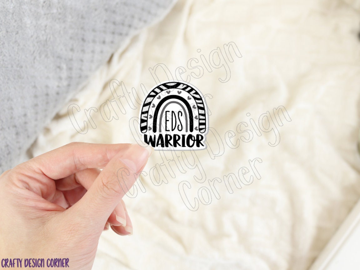 EDS Warrior Sticker, Warrior Ehlers Danlos Syndrome Sticker, Laptop sticker, Mobility Syndrome sticker, EDS Sticker