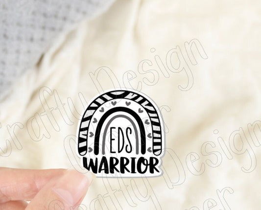 EDS Warrior Sticker, Warrior Ehlers Danlos Syndrome Sticker, Laptop sticker, Mobility Syndrome sticker, EDS Sticker