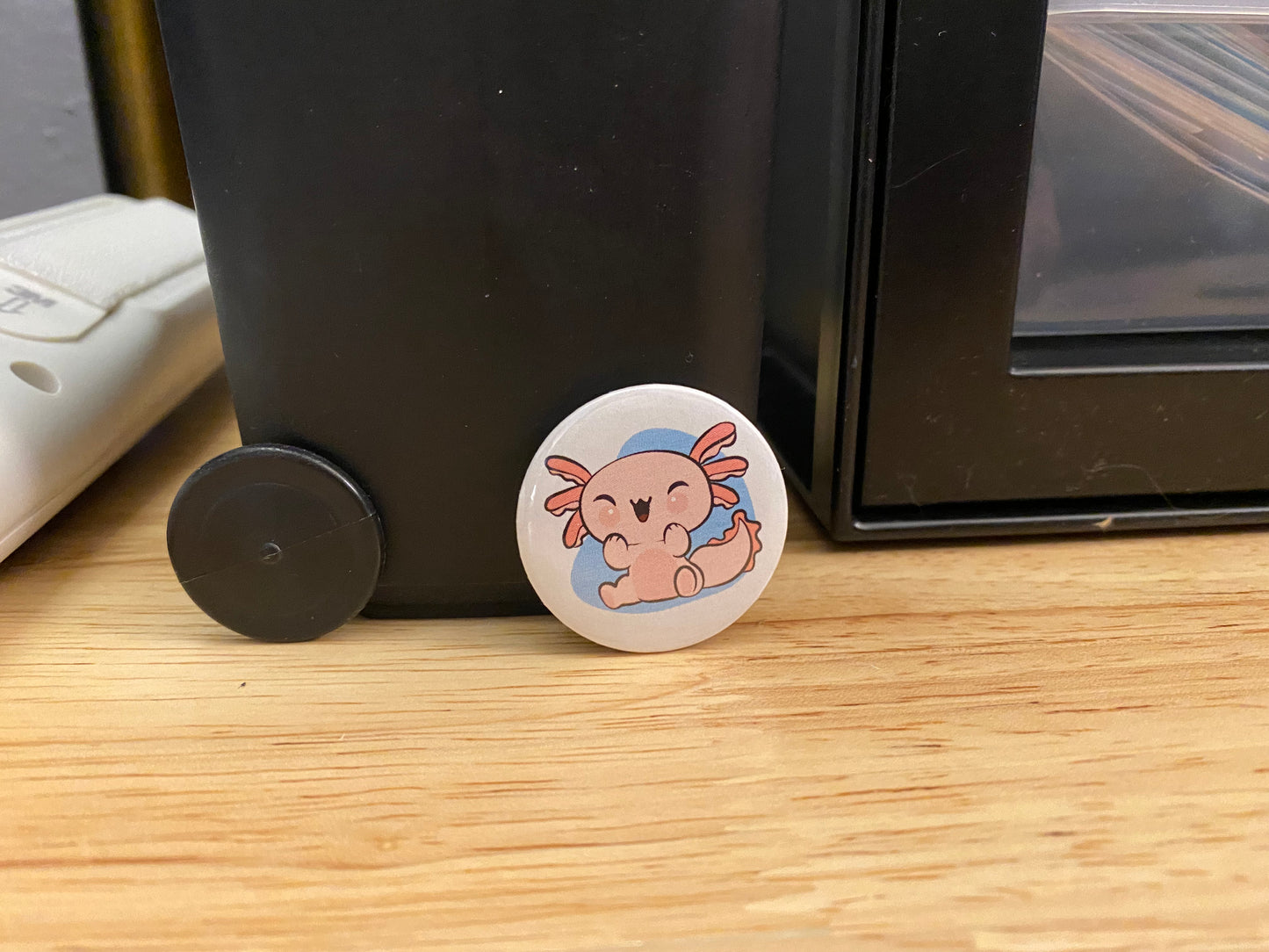 1.25" Button Pin Happy Axolotl