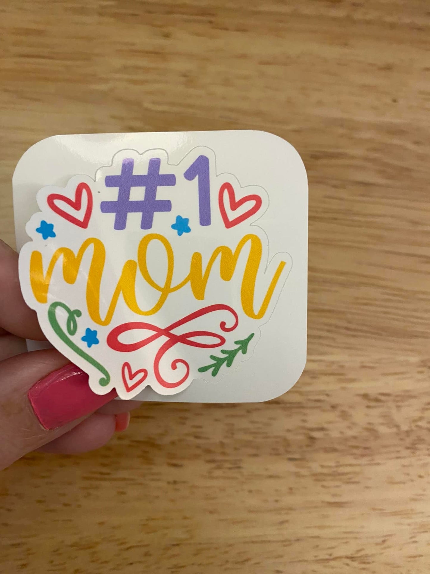 Number 1 Mom sticker