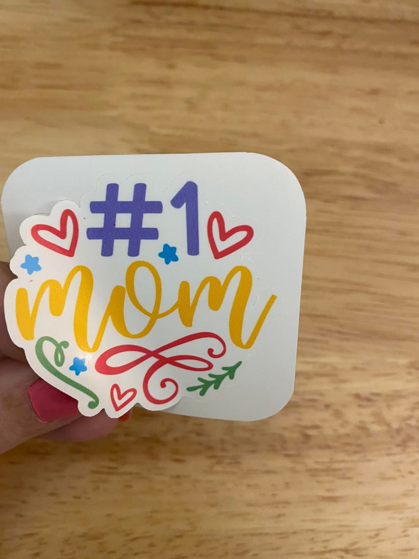 Number 1 Mom sticker