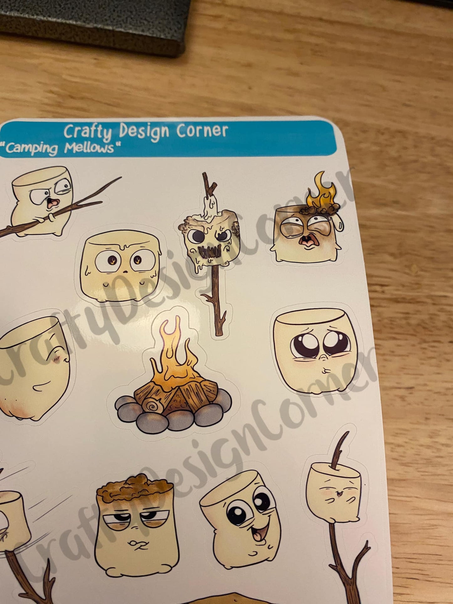 Roasting MarshMallow Sticker Sheet
