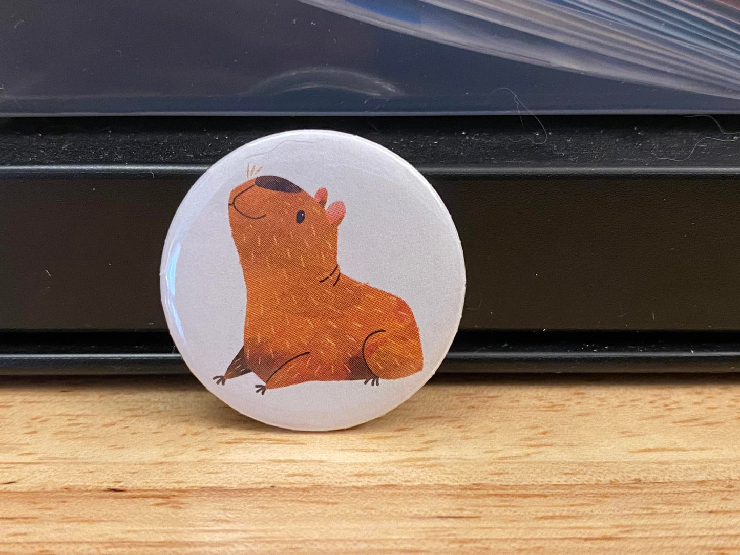 1.25" or 2.25" Mom Capybara Button Pin