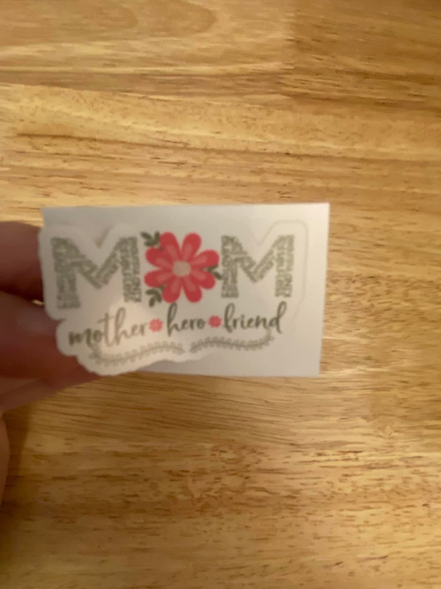 Mother Hero Friend Pretty Flower with Mom sticker