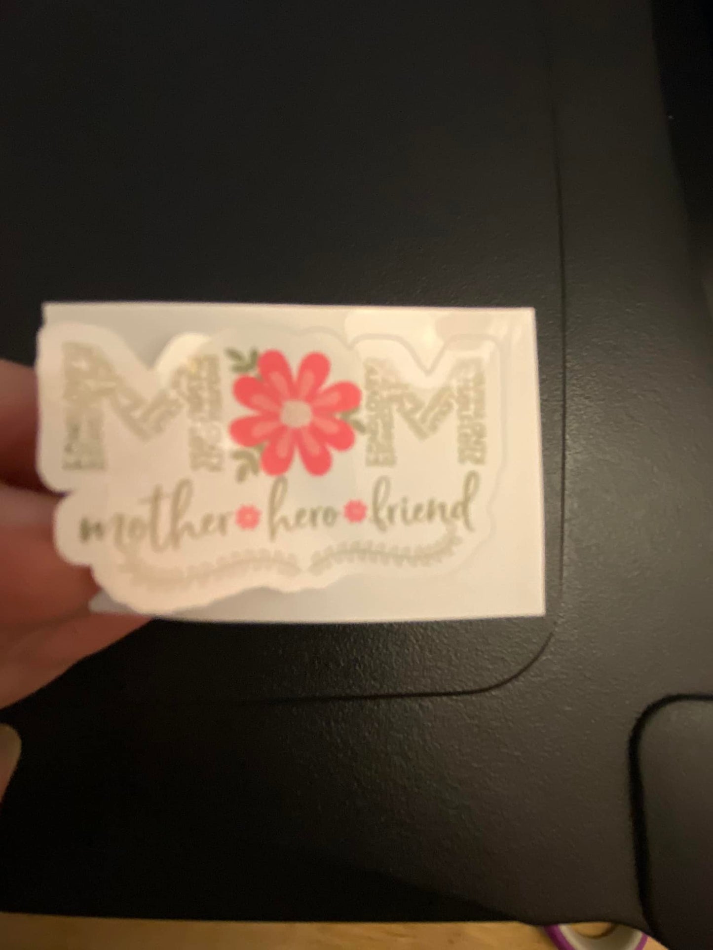 Mother Hero Friend Pretty Flower with Mom sticker