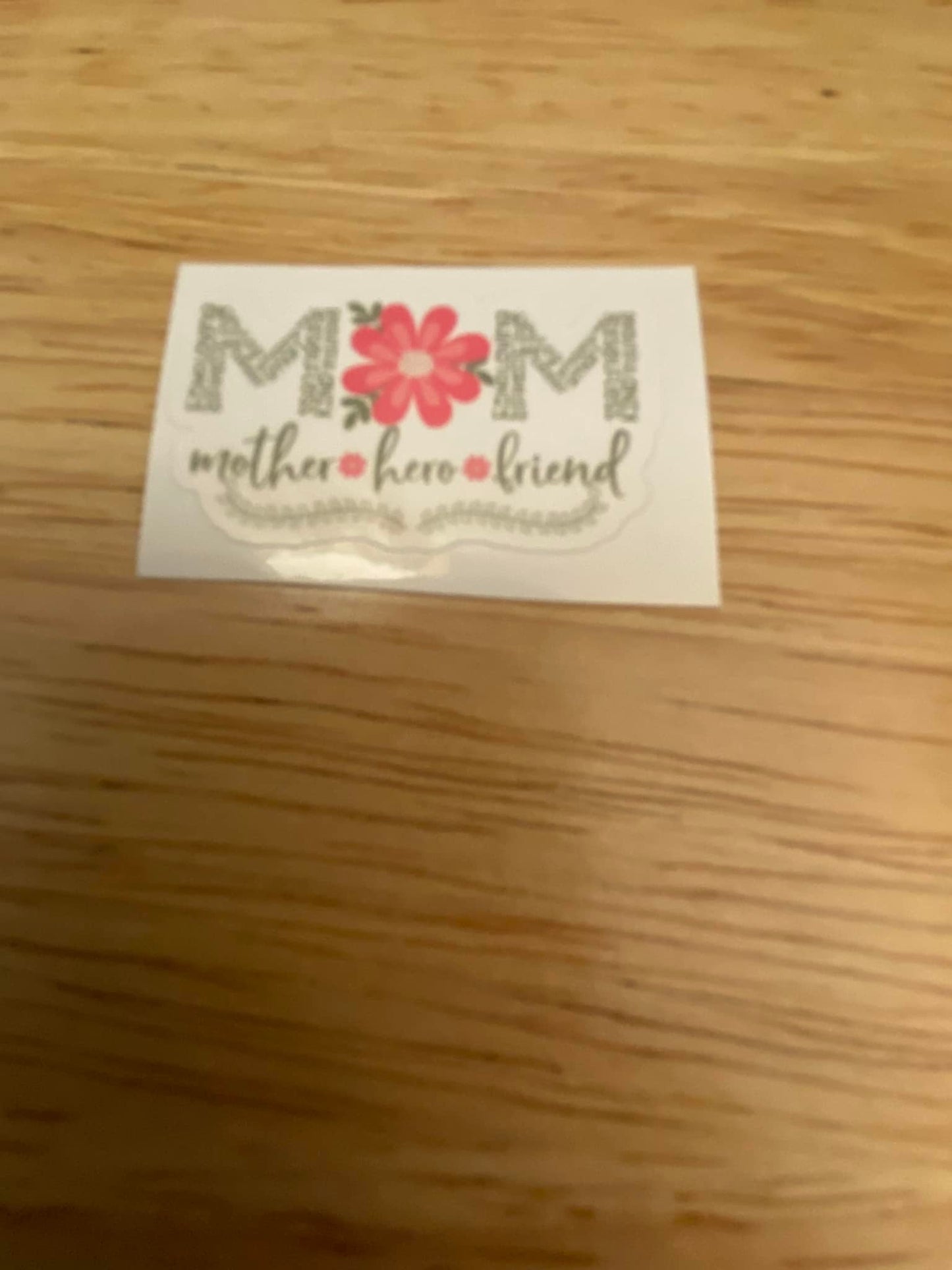 Mother Hero Friend Pretty Flower with Mom sticker