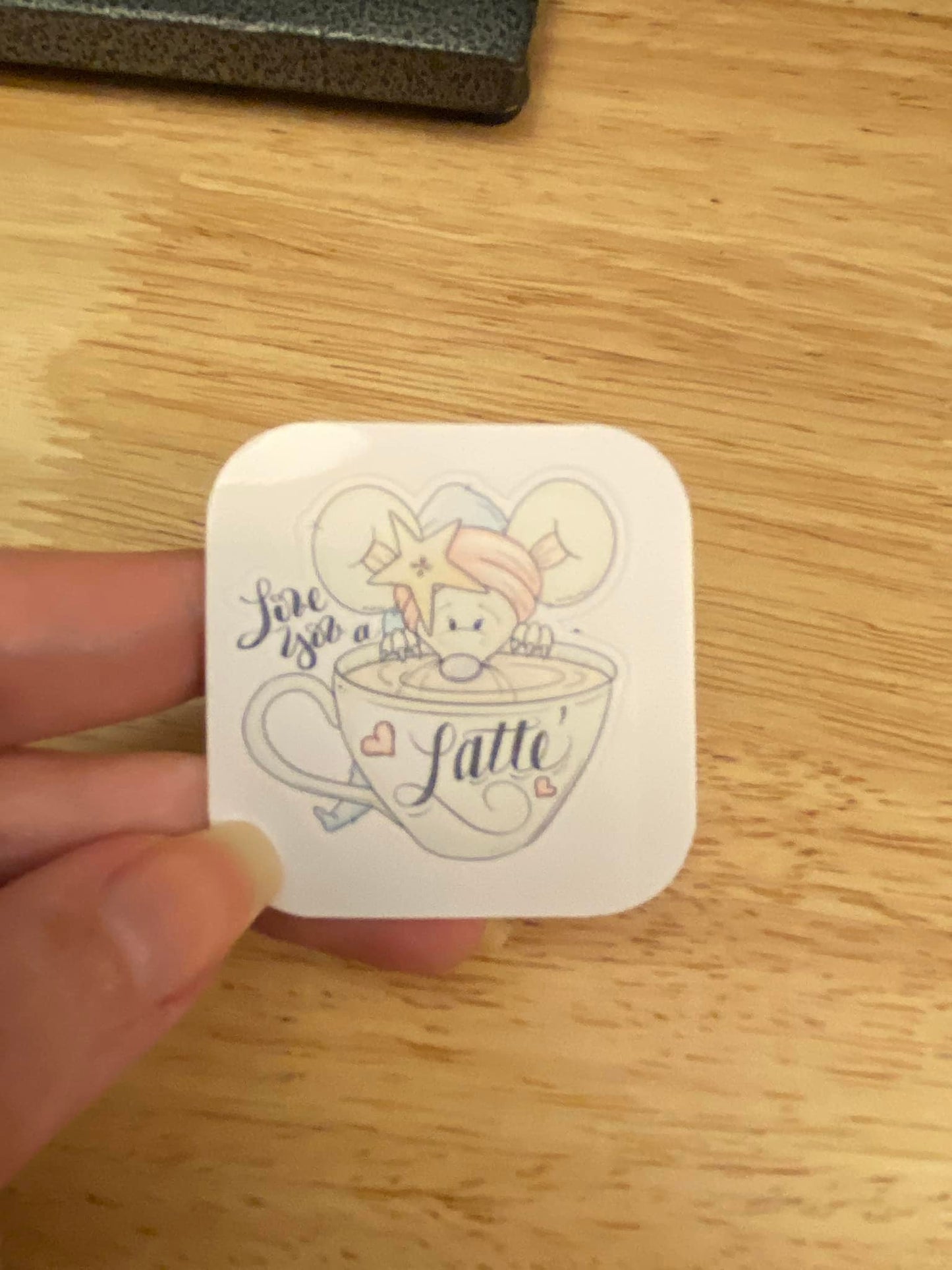 Love you a Latte Mouse STICKER