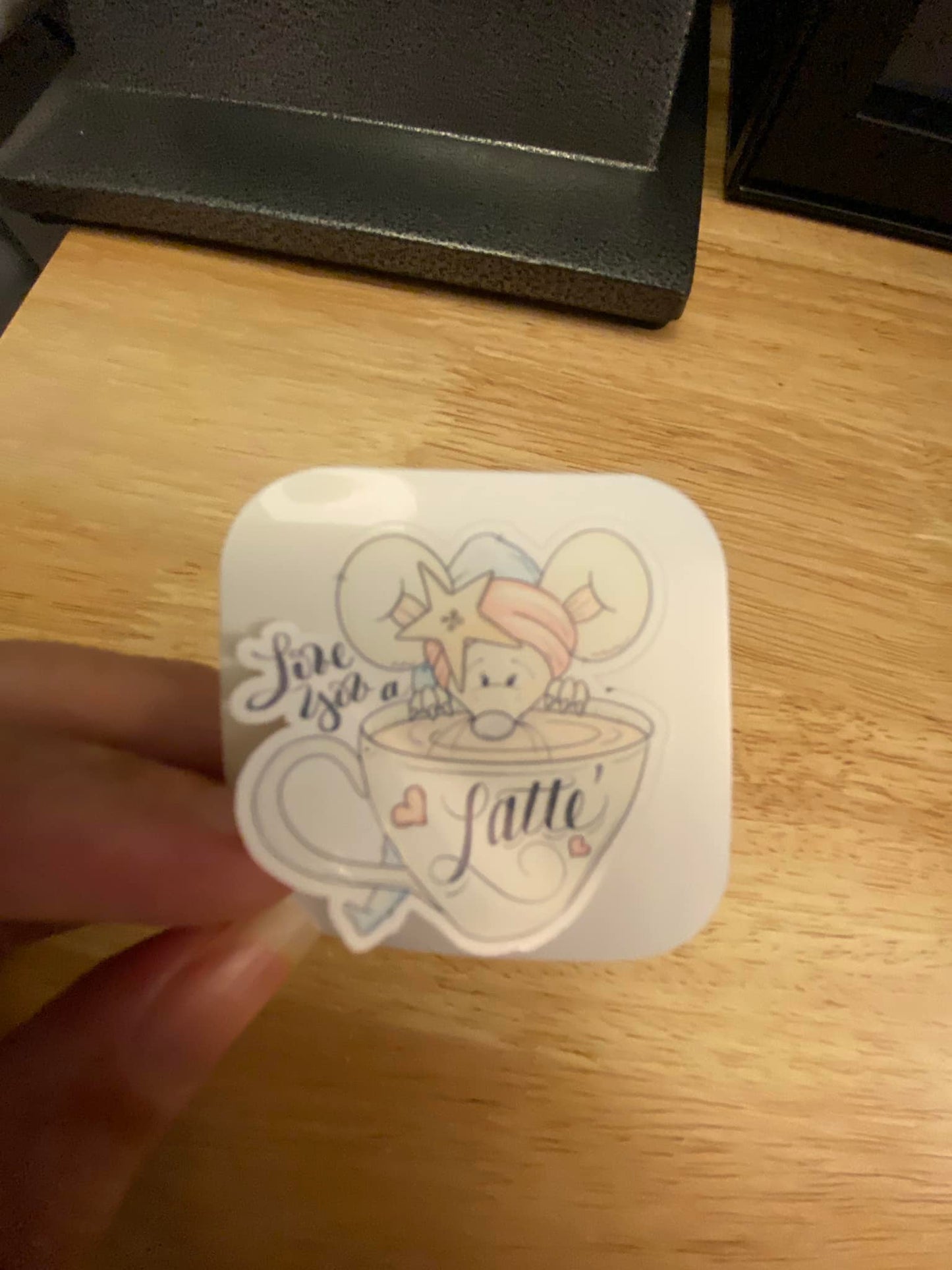 Love you a Latte Mouse STICKER