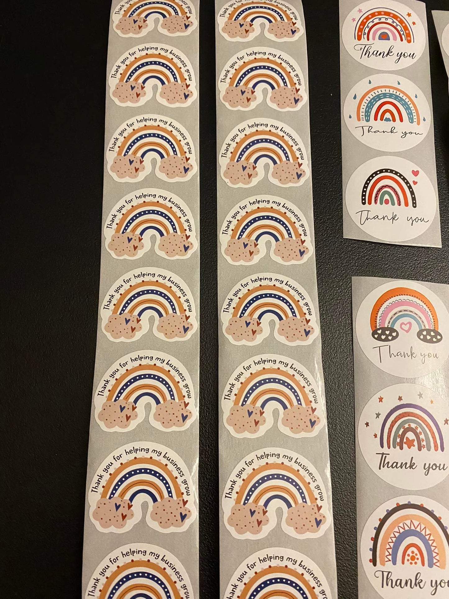 32 pcs Rainbow Thank You Sticker Pack