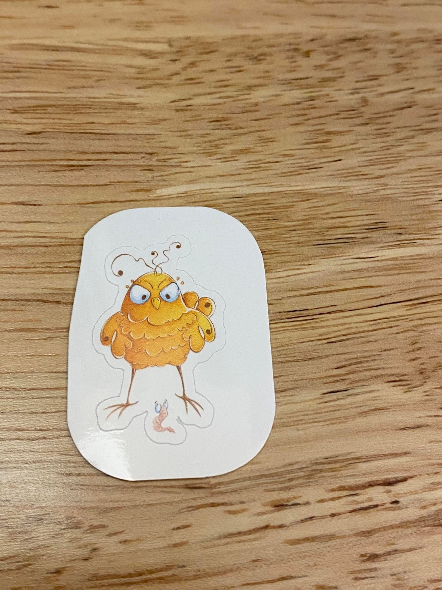 Angry Baby Chick STICKER