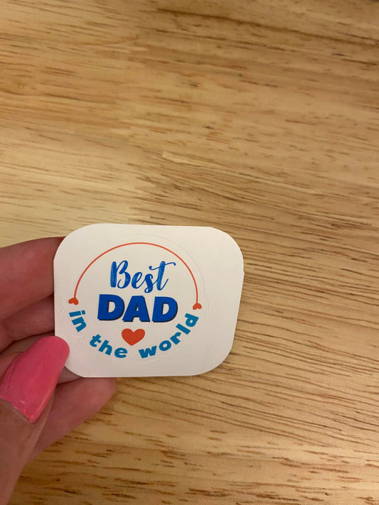 Best Dad in the World Sticker