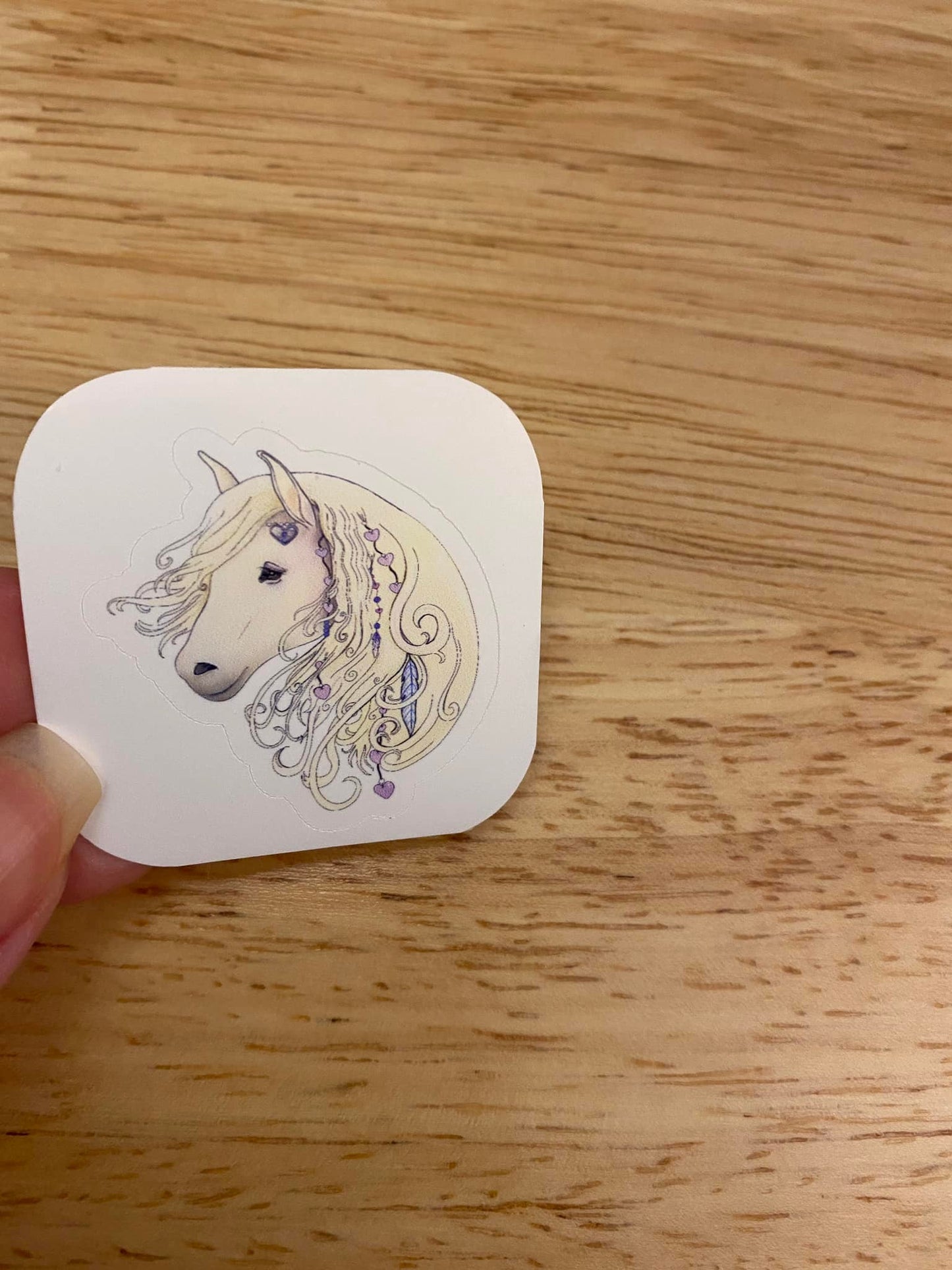 White Horse Head Sticker