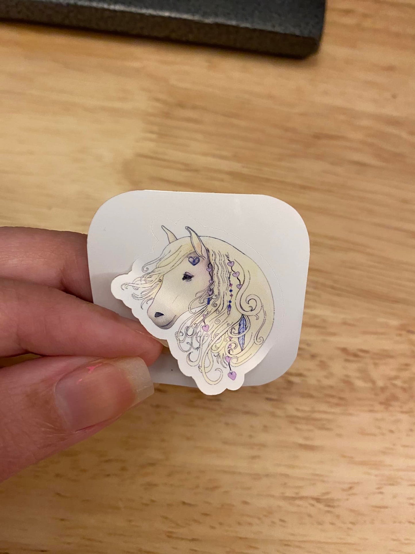 White Horse Head Sticker